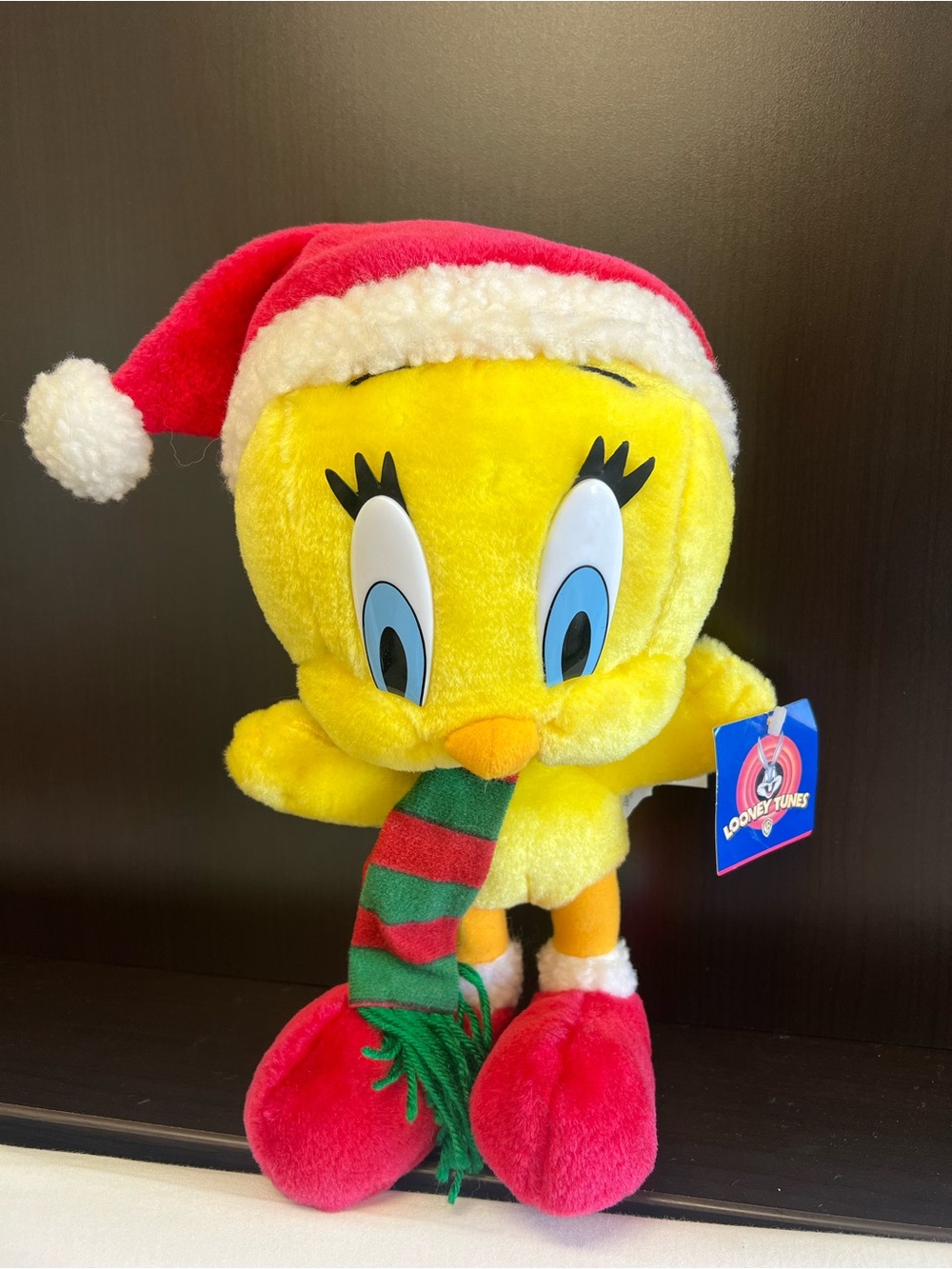 VINTAGE Looney Tunes Tweety Bird Christmas plush toy RARE!